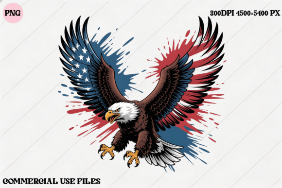 American Eagle USA Flag Wings Graphic: A Bold Symbol for Modern Creators