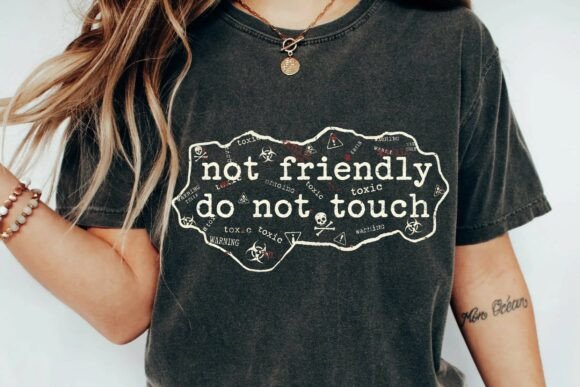 Grunge Not Friendly Do Not Touch Biohazard Graphic Png