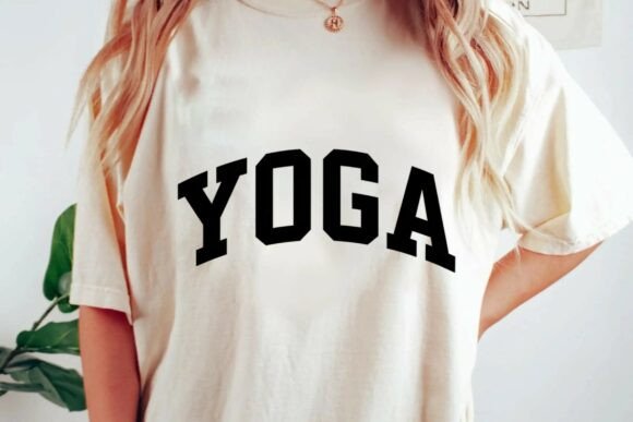 Vintage Collegiate Yoga Varsity Athletic Lettering